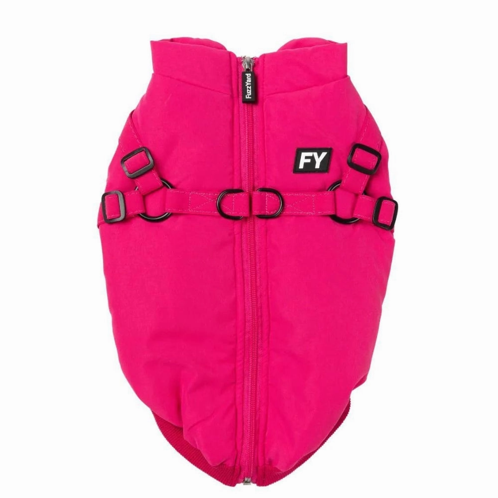 FuzzYard Flash Dog Harness Jacket - Magenta