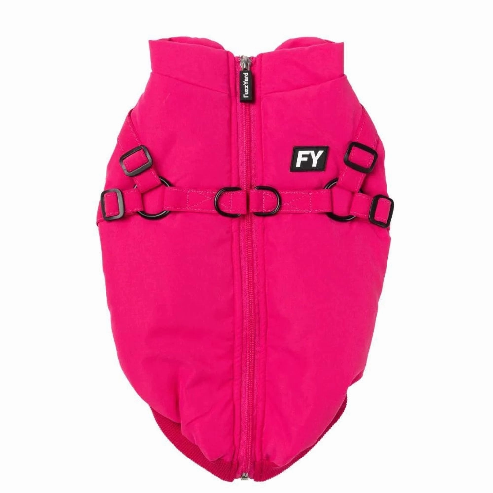 FuzzYard Flash Dog Harness Jacket - Magenta