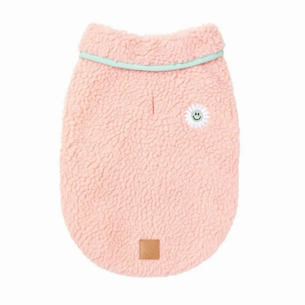 FuzzYard Hana Fleece Dog Jacket - Pink