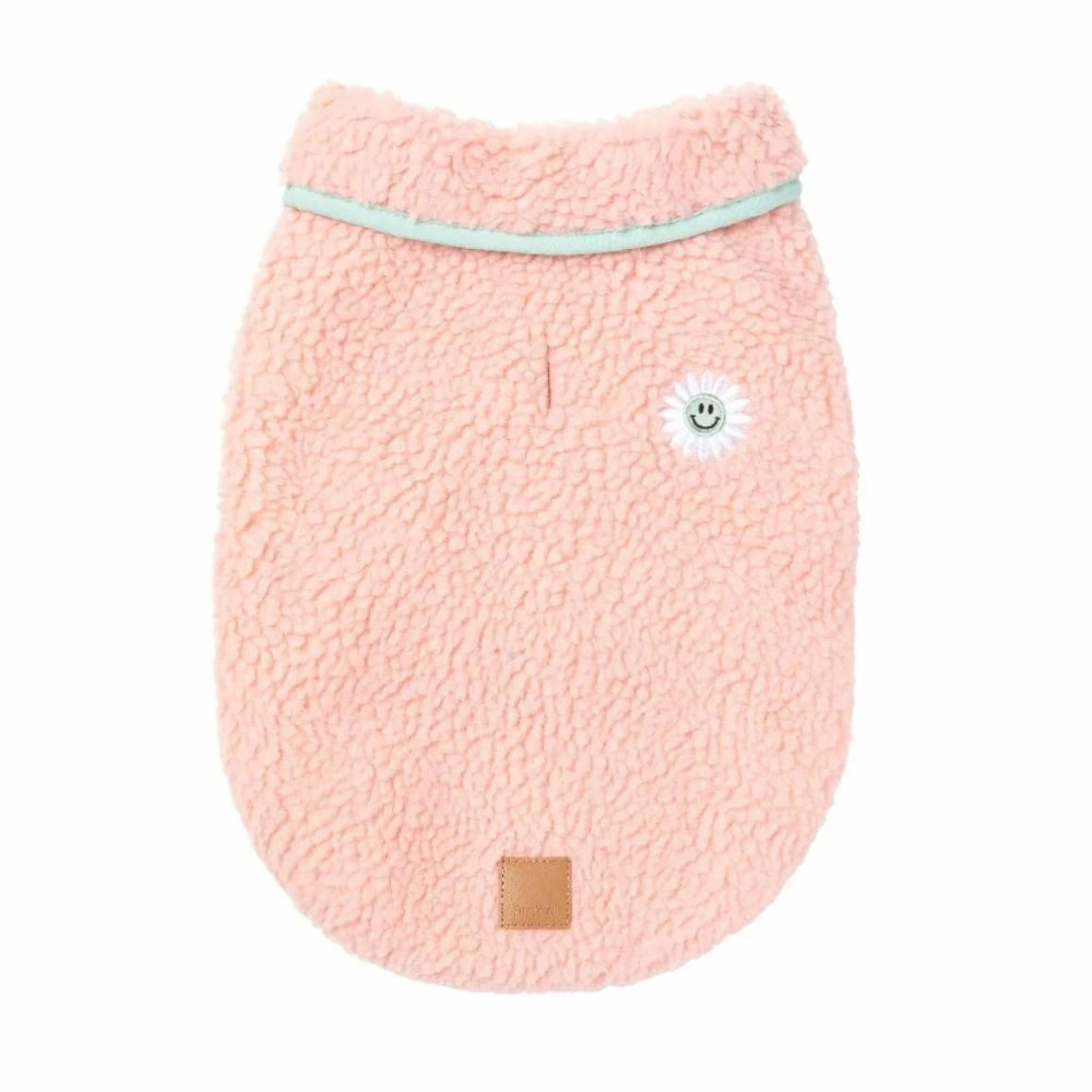 FuzzYard Hana Fleece Dog Jacket - Pink