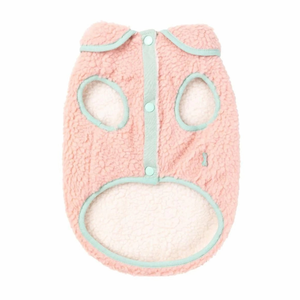 FuzzYard Hana Fleece Dog Jacket - Pink