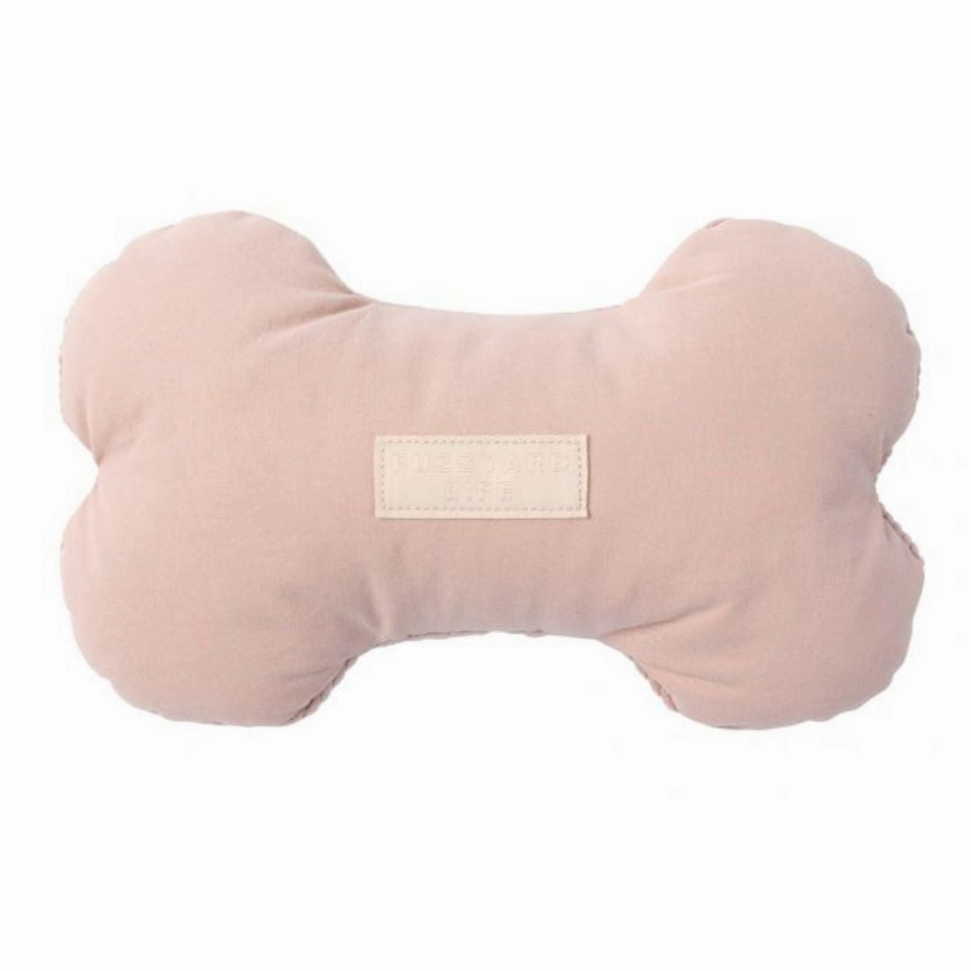 FuzzYard Life Bone Dog Toy In Soft Blush Pink