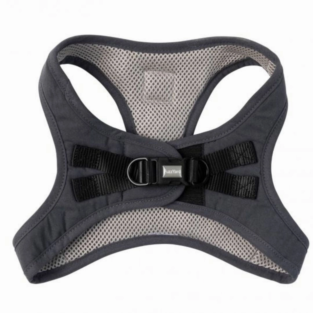 FuzzYard Life Step-In Dog Harness In Slate Grey