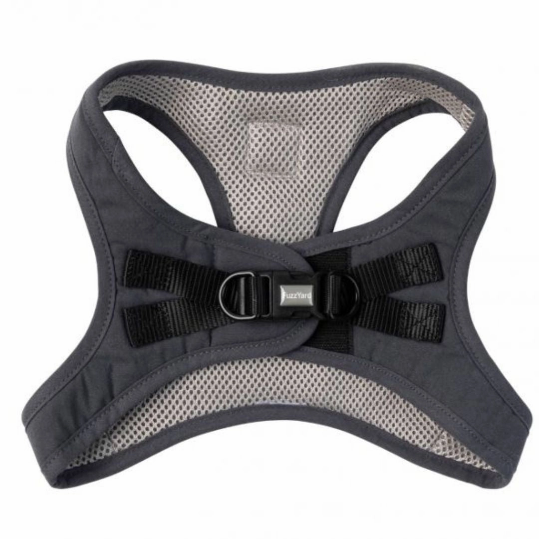 FuzzYard Life Step-In Dog Harness In Slate Grey
