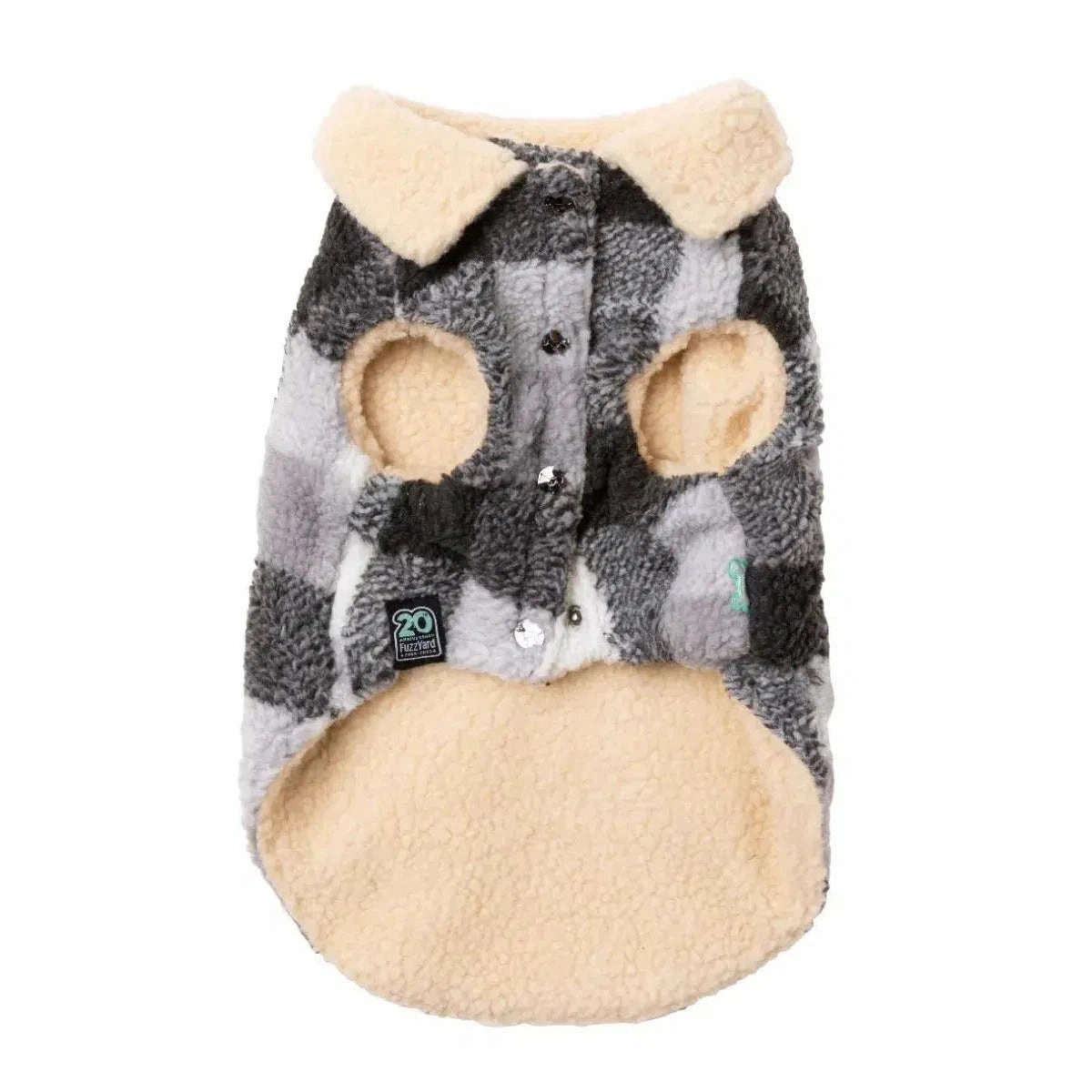 FuzzYard Lumberjack Dog Jacket - Grey