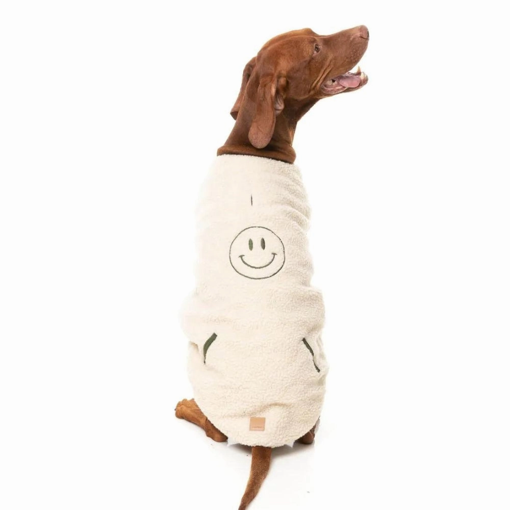 FuzzYard Nara Dog Reversible Jacket - Dark Moss Green