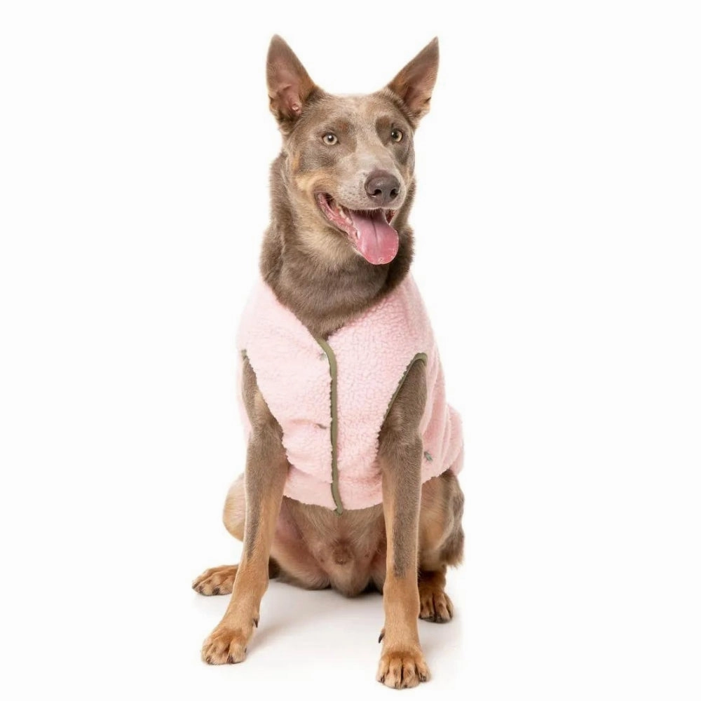 FuzzYard Nara Dog Reversible Jacket - Pink