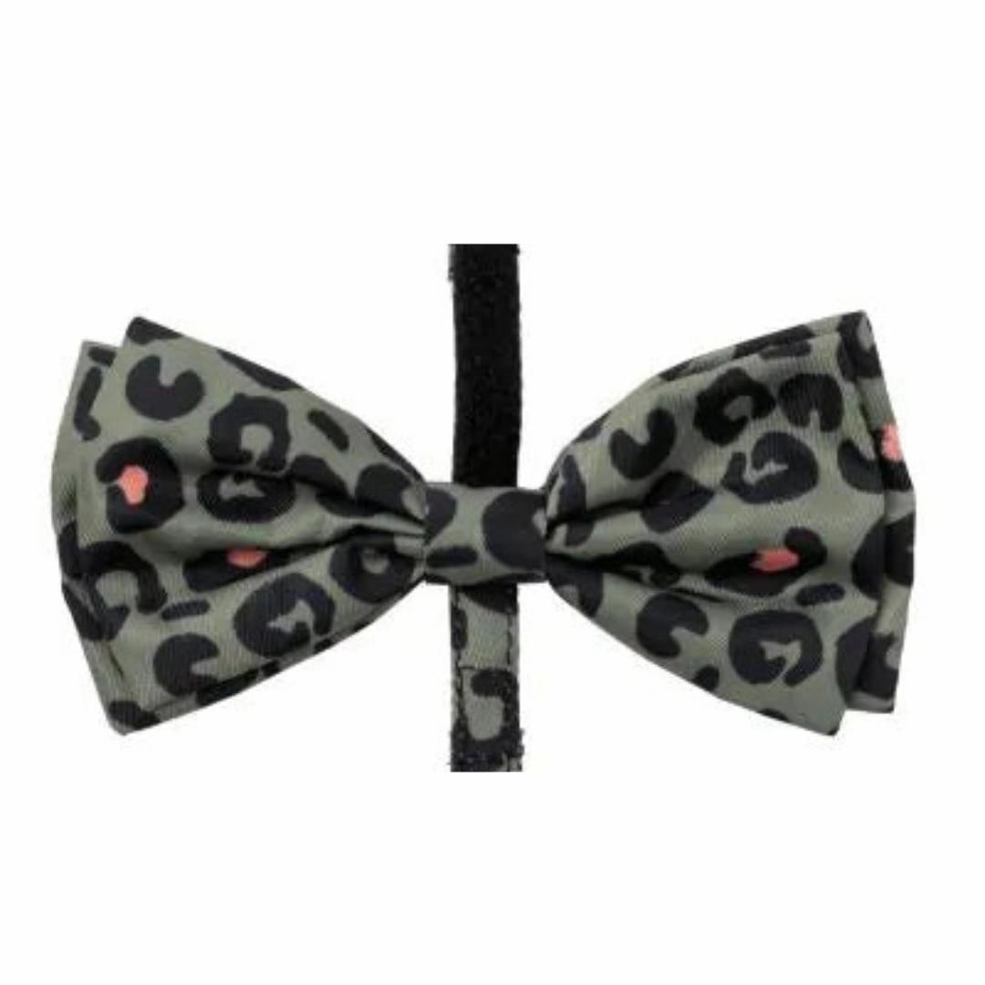 FuzzYard Savanna Leopard Print Dog Bow Tie