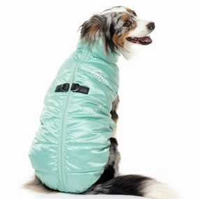 FuzzYard The Eastcoast Harness Dog Jacket - Mint Green
