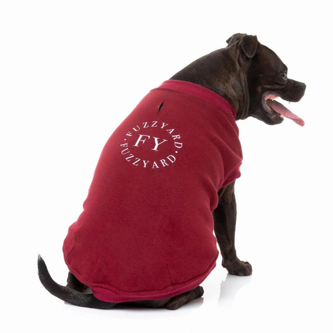 FuzzYard The FY Dog Sweater - Maroon
