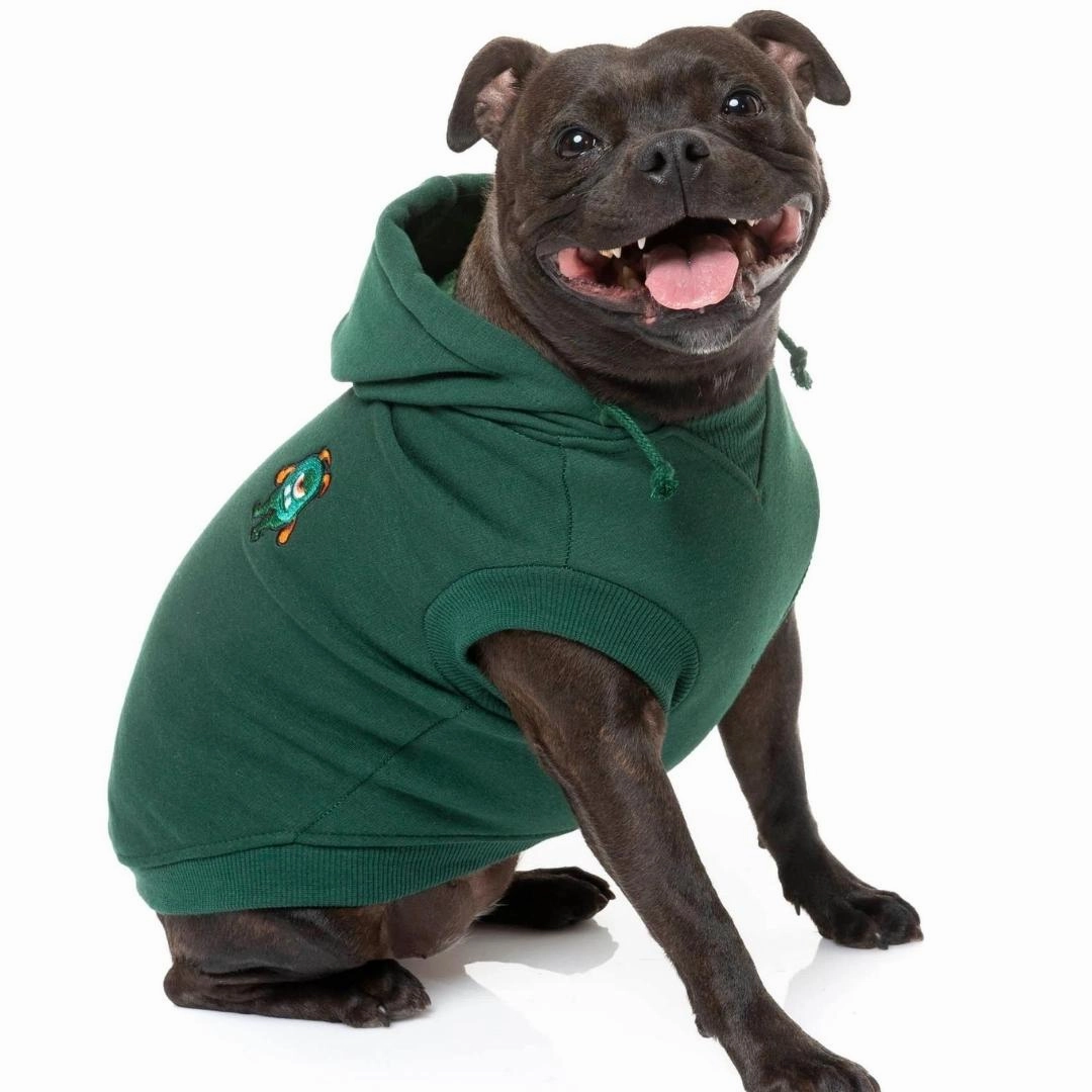 FuzzYard The Yardsters Dog Hoodie - Green