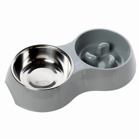 Go Slow Dog Bowl Dual Set 750ml by House of Paws