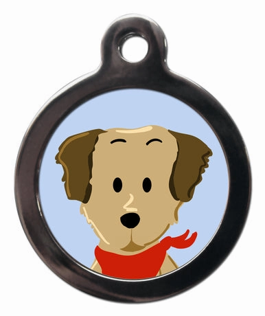 Golden Retriever Dog ID Tag