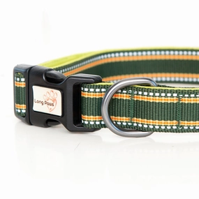Green Comfort Collection Padded Dog Collar