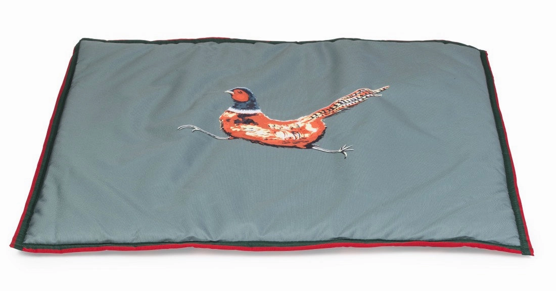Green Pheasant Reversible Water Resistant Boot Mat by House of Paws