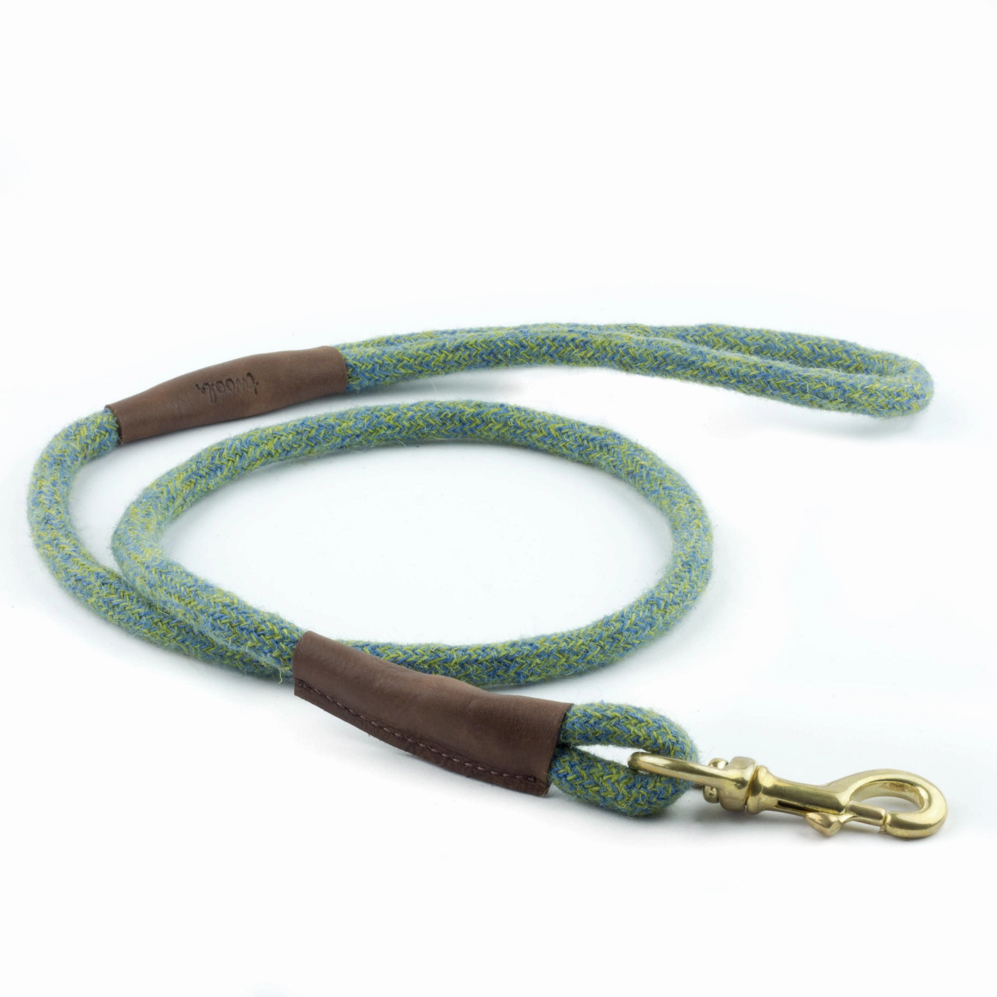 Green Tweed 100% British Wool Dog Collar