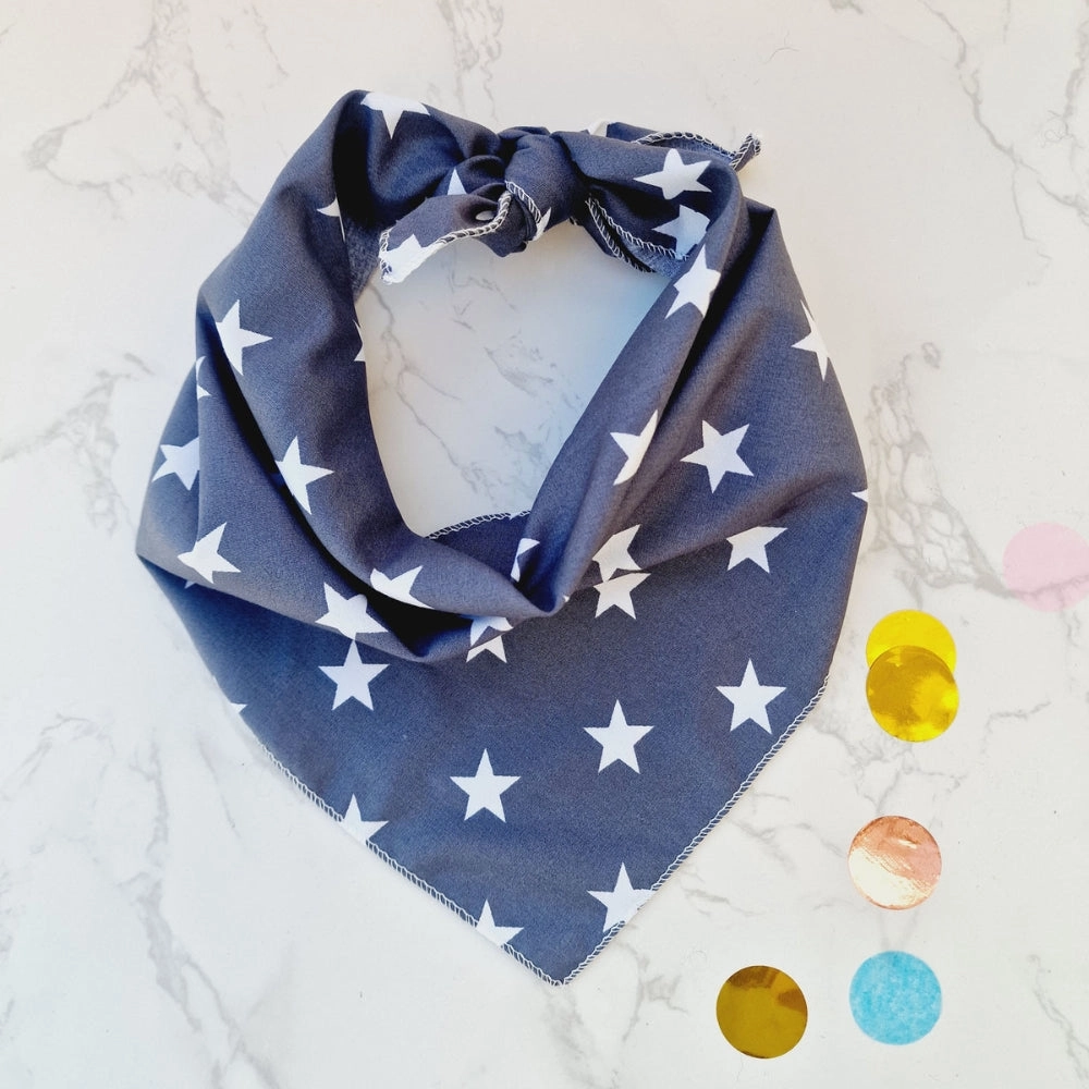 Grey Star Dog Bandana