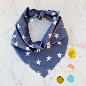 Grey Star Dog Bandana