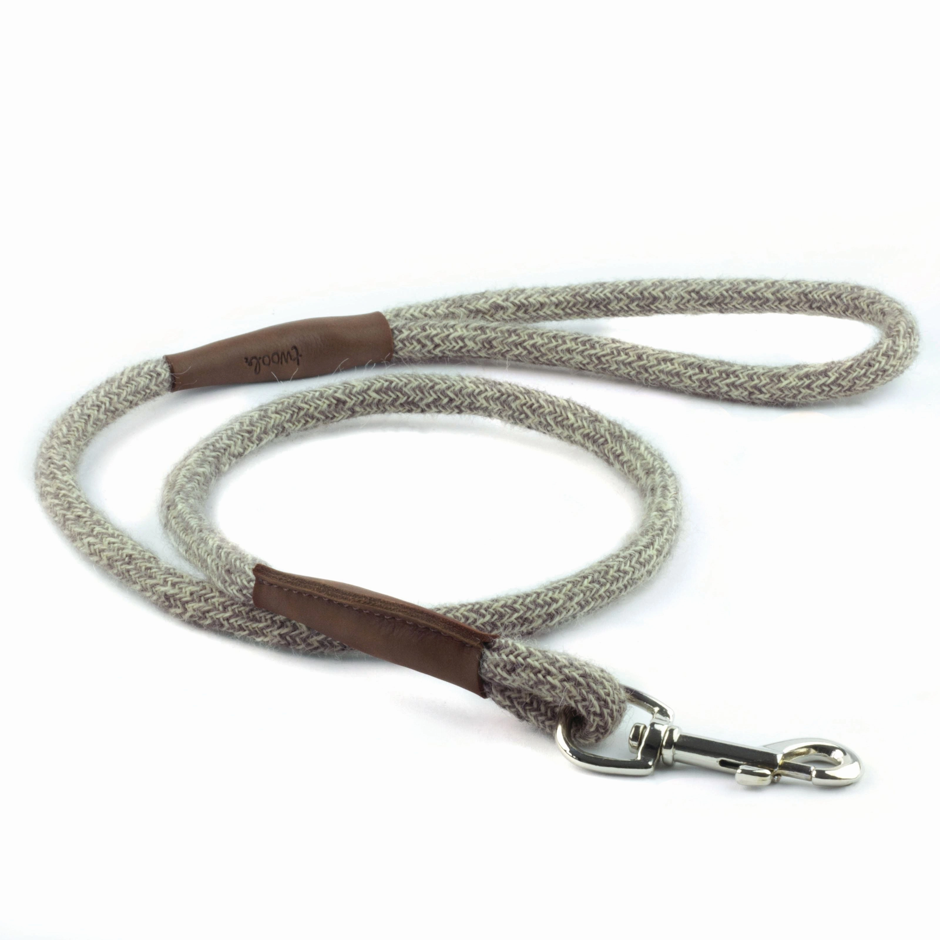 Grey Tweed 100% British Wool Dog Collar