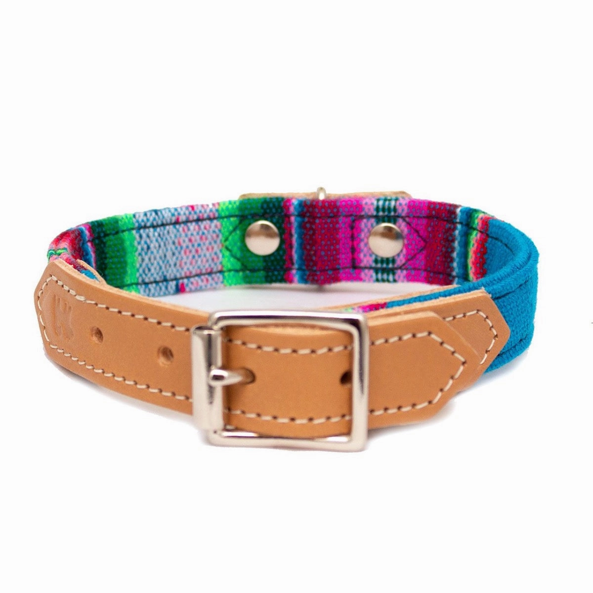 Hiro And Wolf Blue Inca Dog Collar