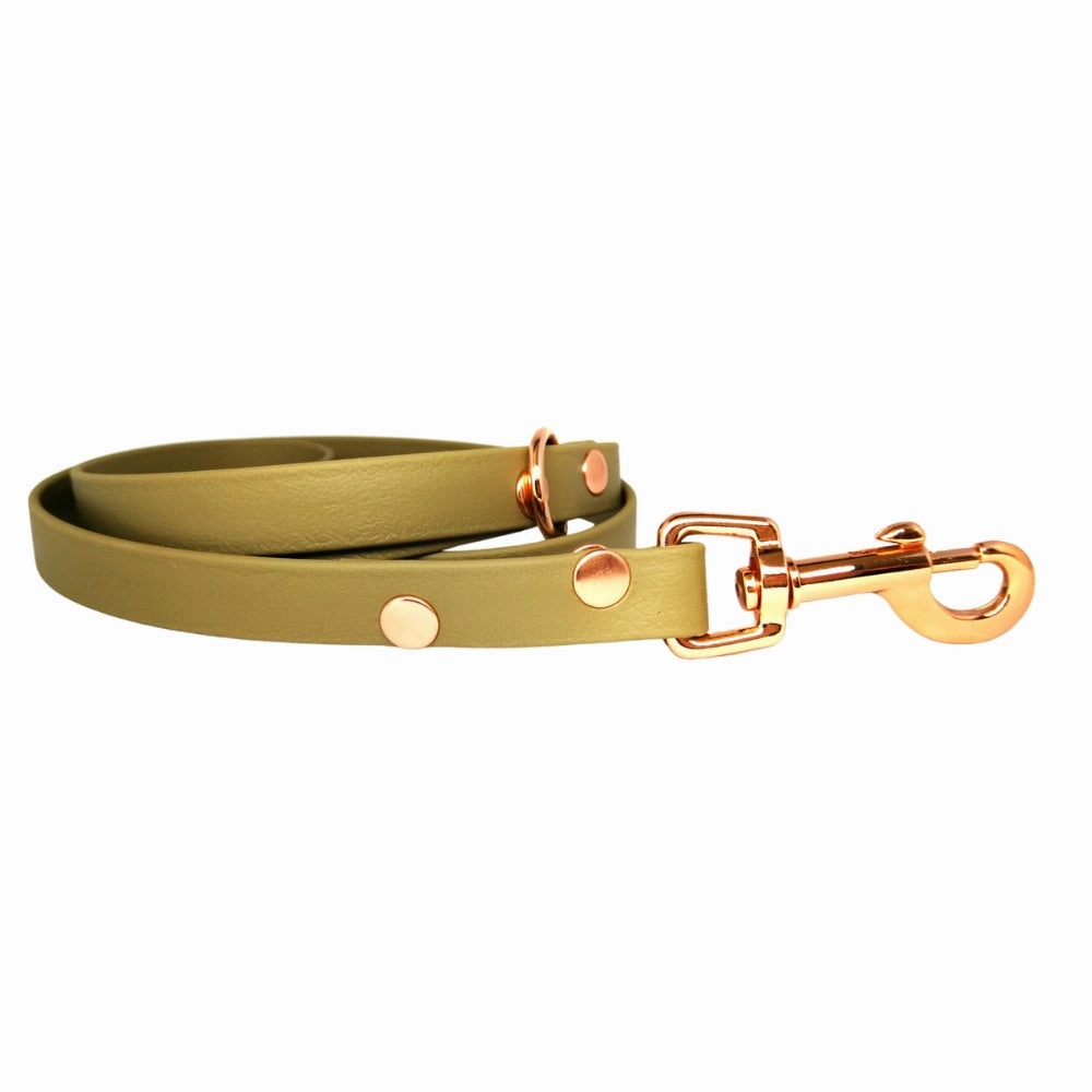 Khaki Biothane Vegan Dog Collar
