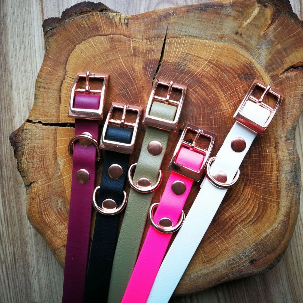 Khaki Biothane Vegan Dog Collar