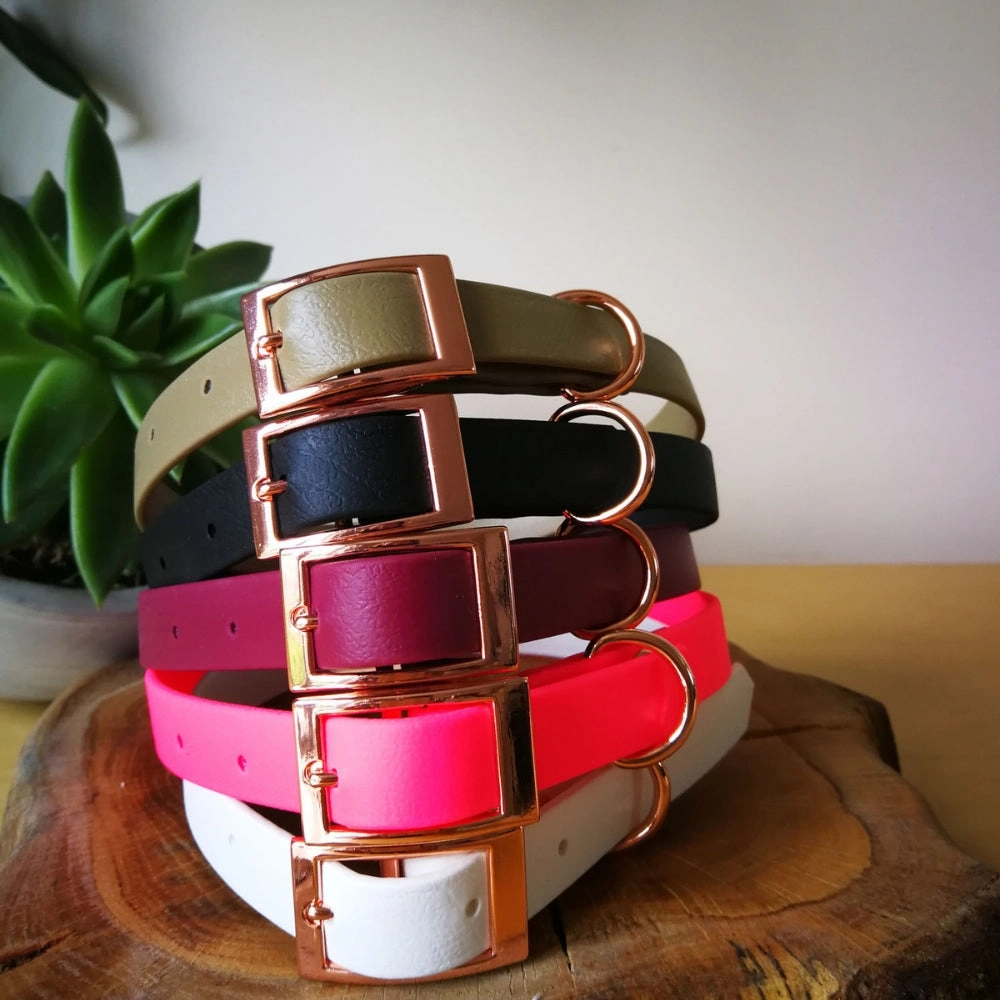 Khaki Biothane Vegan Dog Collar