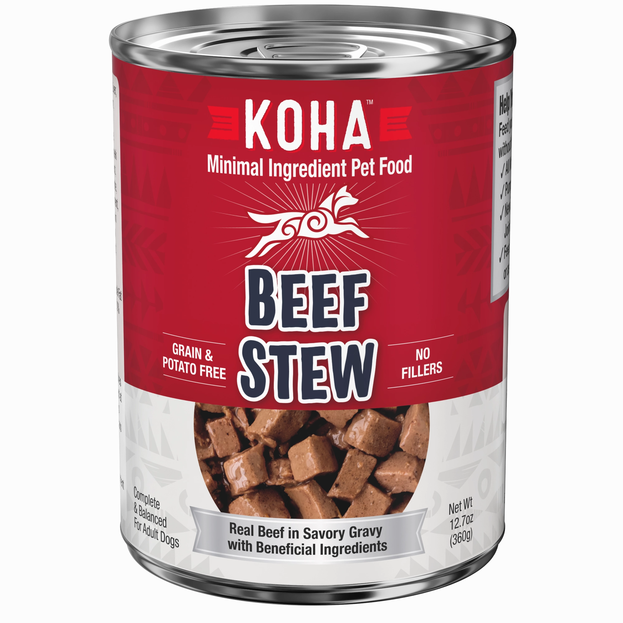 Koha Beef Stew Wet Dog Food 12.7oz