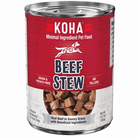 Koha Beef Stew Wet Dog Food 12.7oz