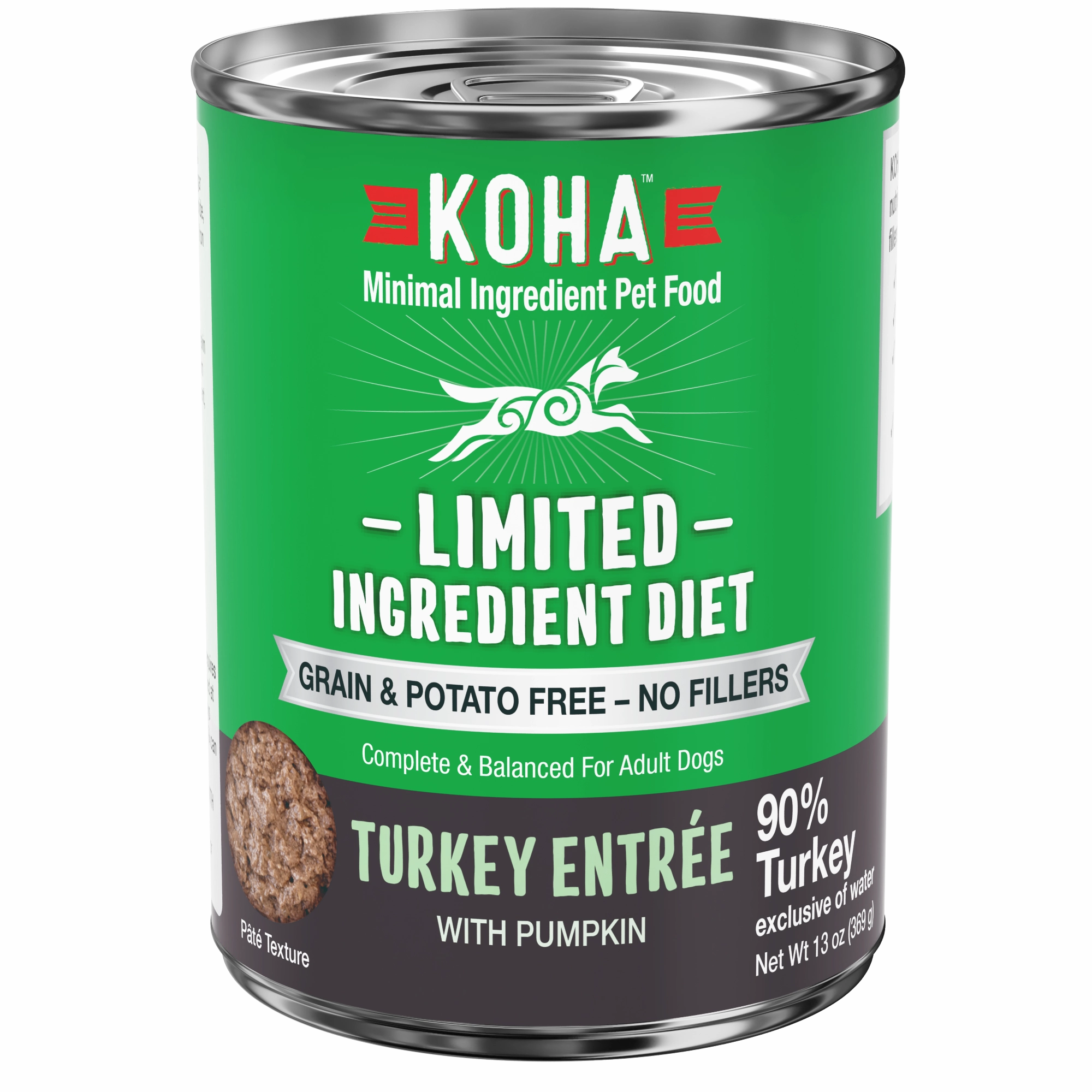 Koha Limited Ingredient Turkey Entr??e Wet Dog Food 13oz