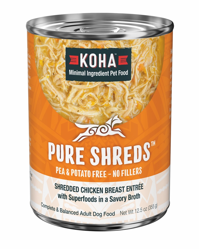 Koha Pure Shreds Chicken Breast Entree for Dogs 12.5oz