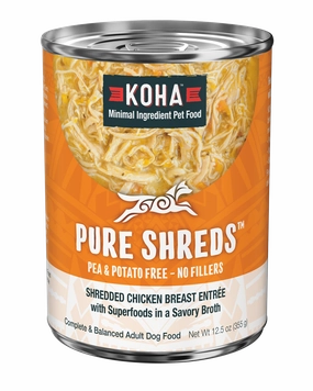 Koha Pure Shreds Chicken Breast Entree for Dogs 12.5oz