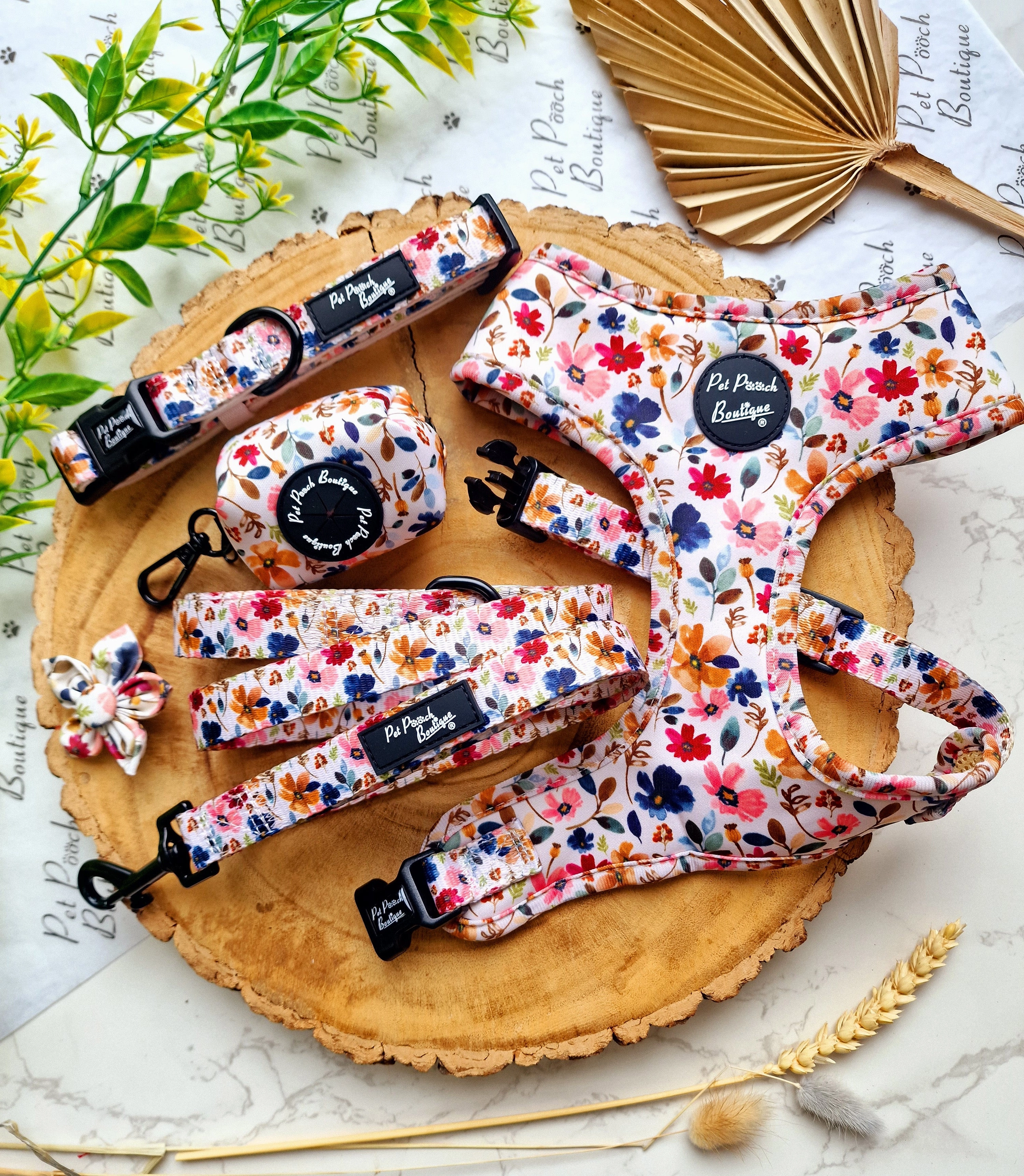 Little Enchanted Meadows Floral Dog Collar