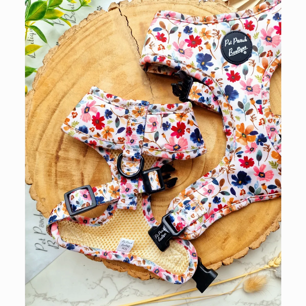 Little Enchanted Meadows Floral Dog Harness