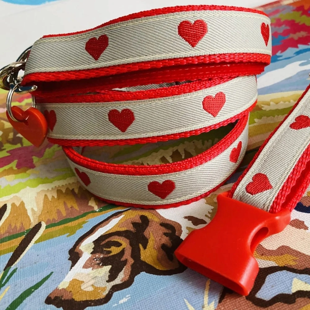 Luv Me Do Heart Dog Collar
