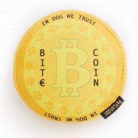 Luxury BiTe Coin Plush Dog Toy