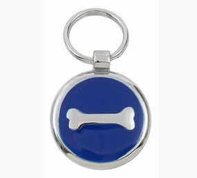 Luxury Blue Bone Designer Dog Tag