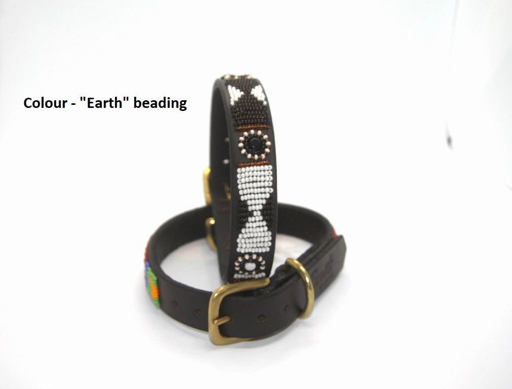 Luxury Leather Beaded Dog Collars