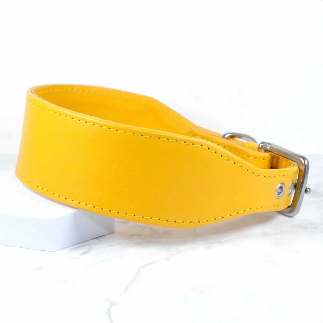 Luxury Leather Greyhound Collar by Petiquette