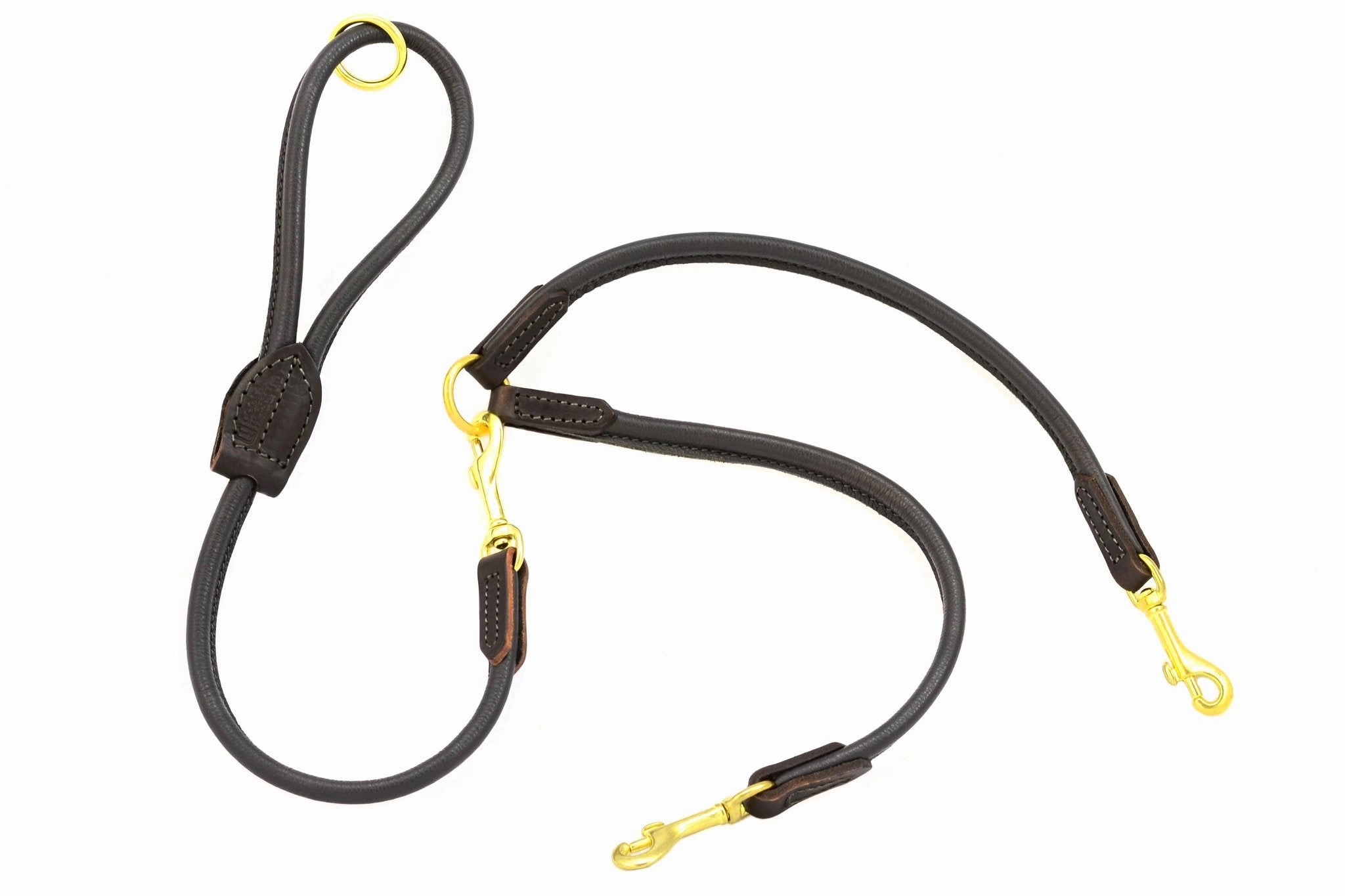 Luxury Leather Split Dog Lead Couplers by Dogs & Horses