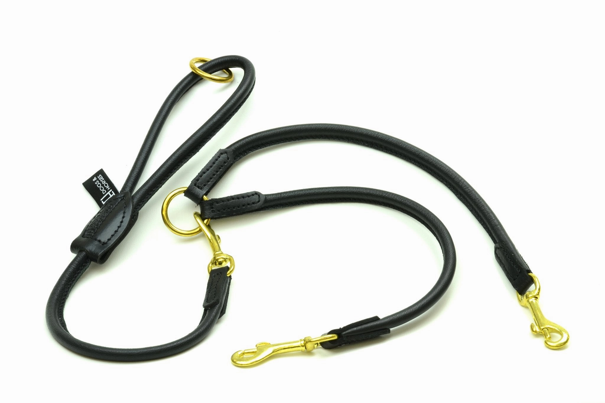 Luxury Leather Split Dog Lead Couplers by Dogs & Horses