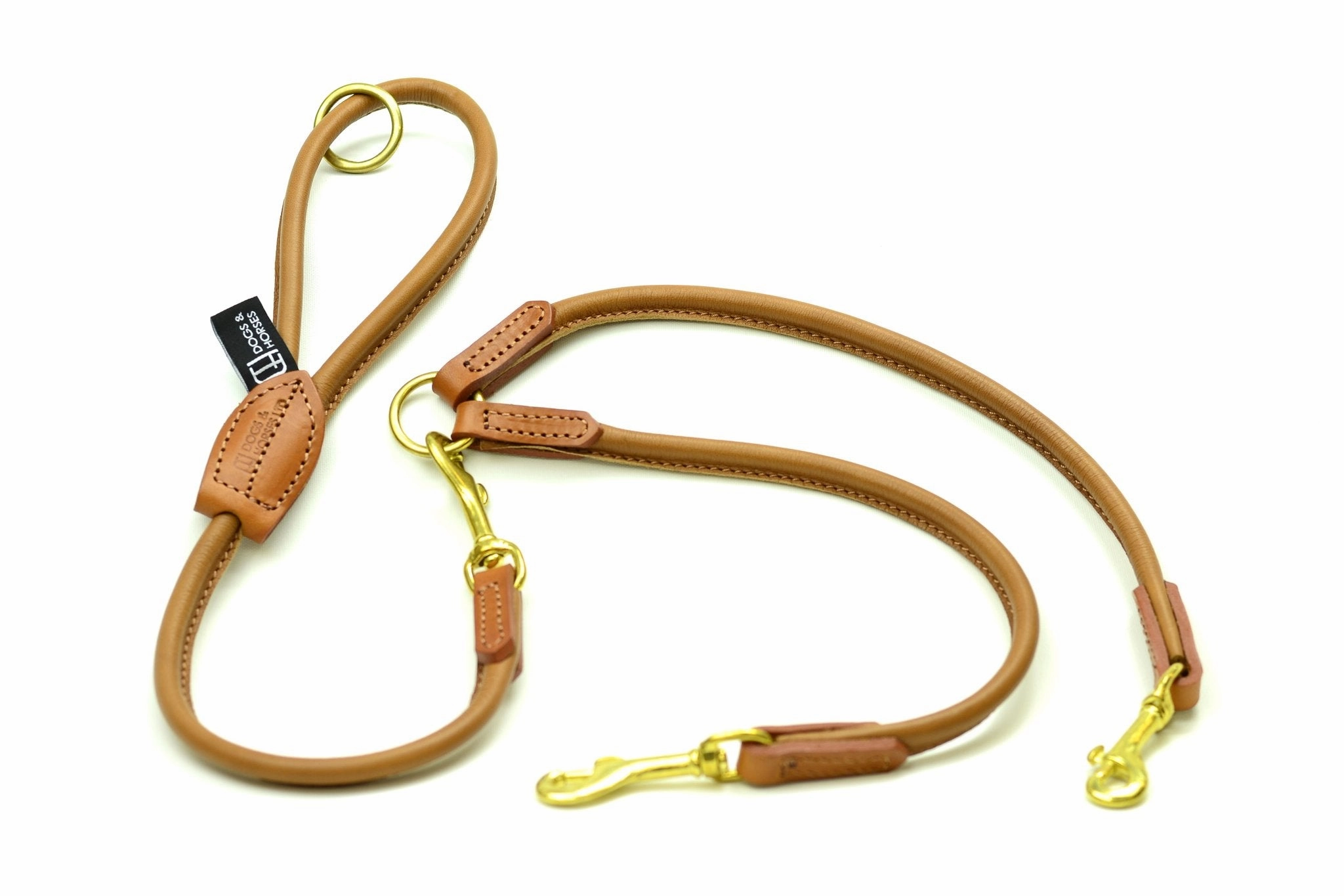 Luxury Leather Split Dog Lead Couplers by Dogs & Horses