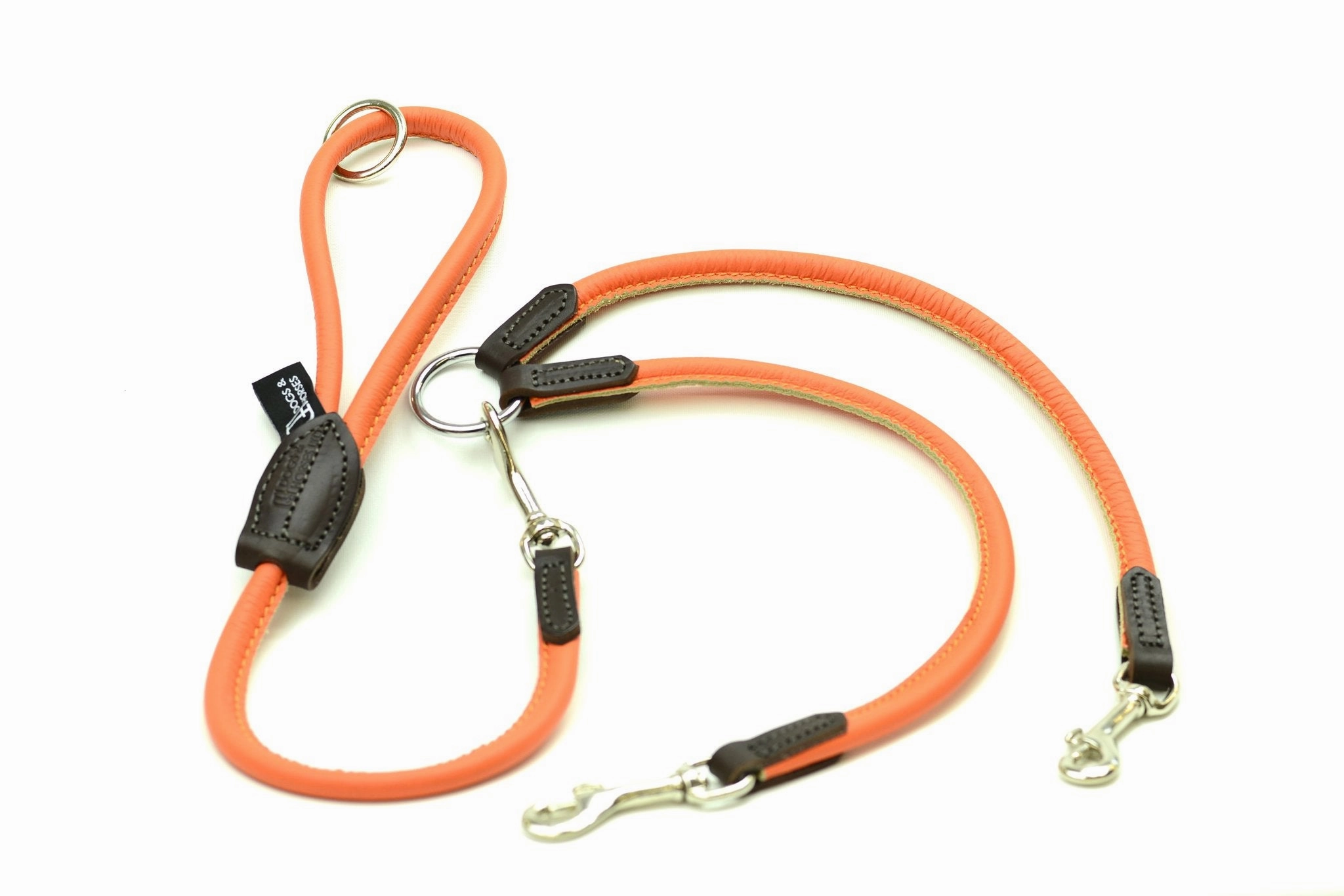 Luxury Leather Split Dog Lead Couplers by Dogs & Horses