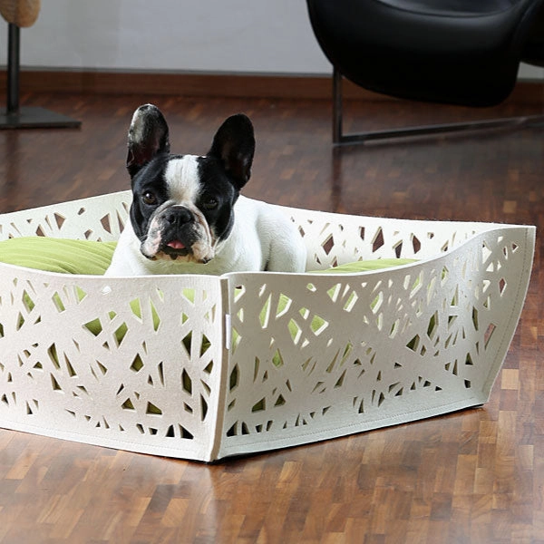 Luxury Orthopaedic Nido Bowl Felt Dog Basket