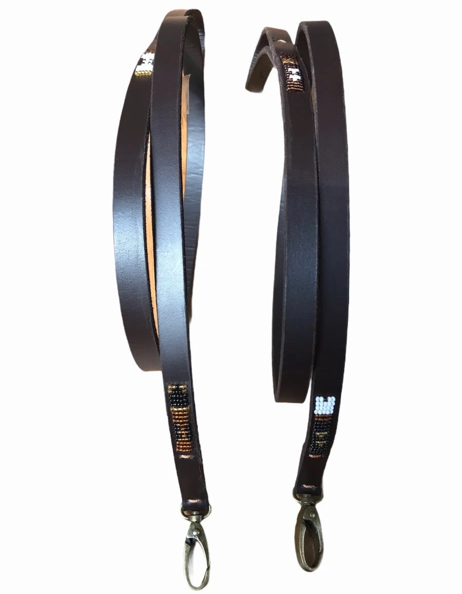 Luxury Partially Beaded Masai Dog Leads