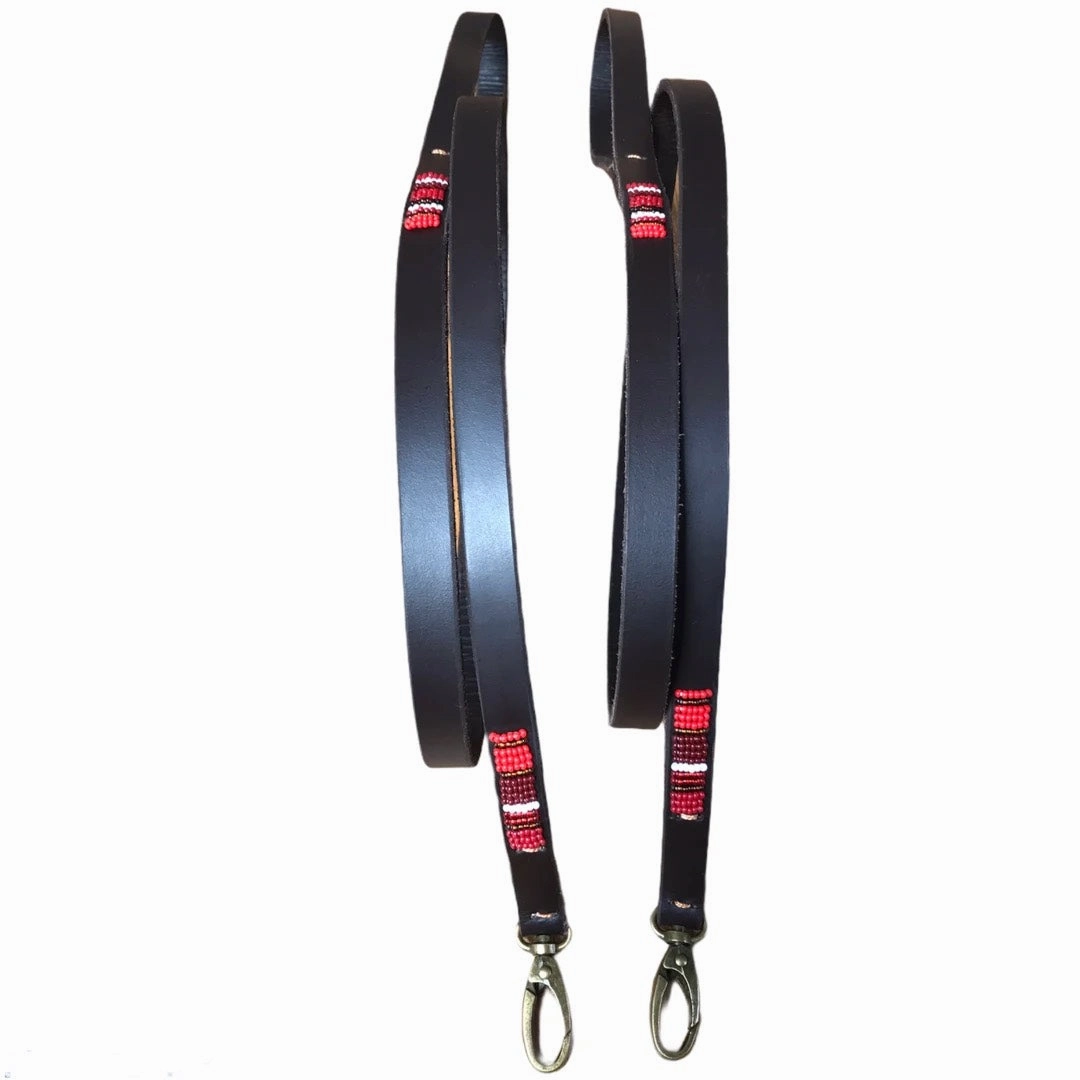 Luxury Partially Beaded Masai Dog Leads