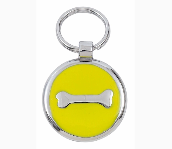 Luxury Yellow Bone Designer Dog Tag
