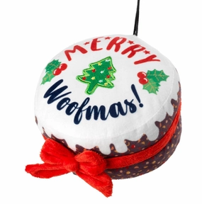 Merry Woofmas Christmas Cake Dog Toy