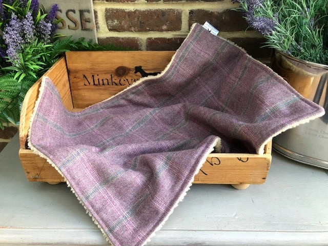 Minkeys Tweed Sasha Rose Pink Tweed Dog Blanket