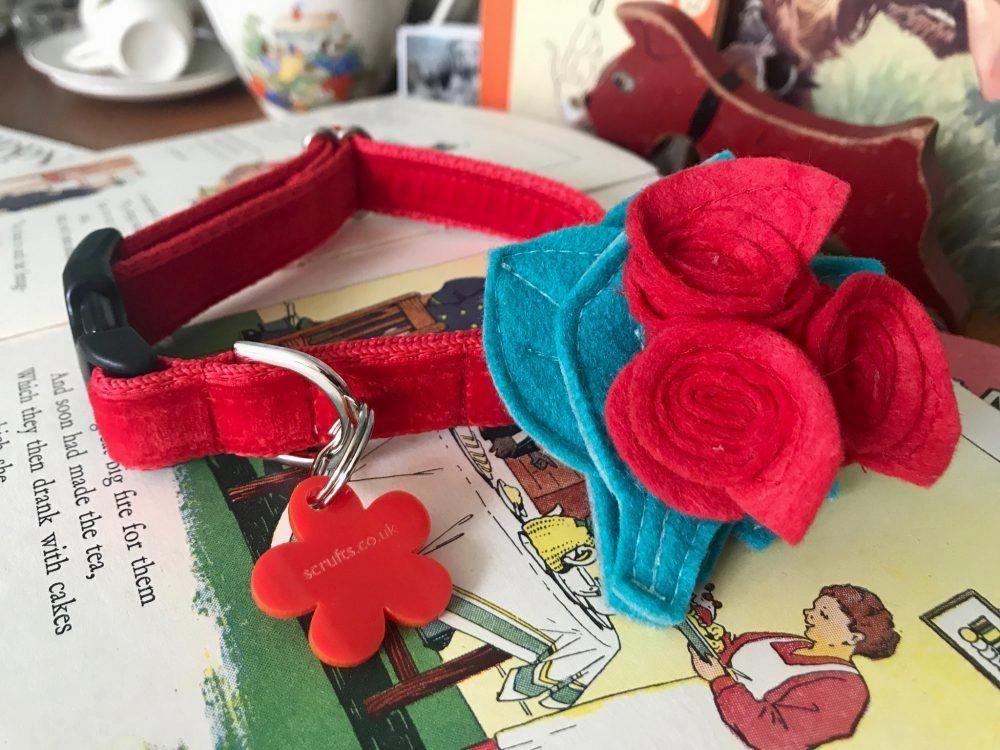 Miss Rose Designer Dog Collar